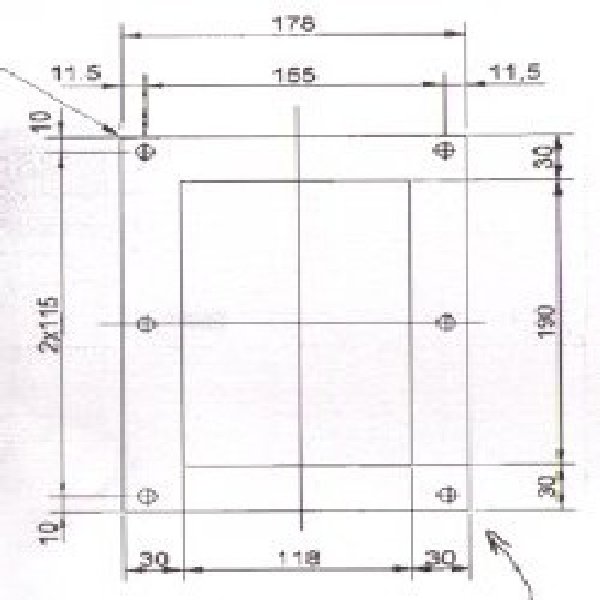 Thumb do produto Junta Borracha Alimentar  3x65x115mm (Quadrada) MGO